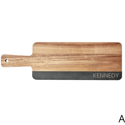 Wood & Slate Servingboard & Coaster Set