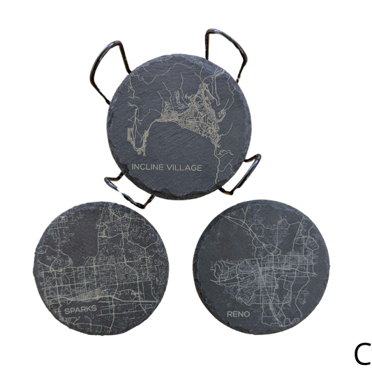 Round Slate Coaster