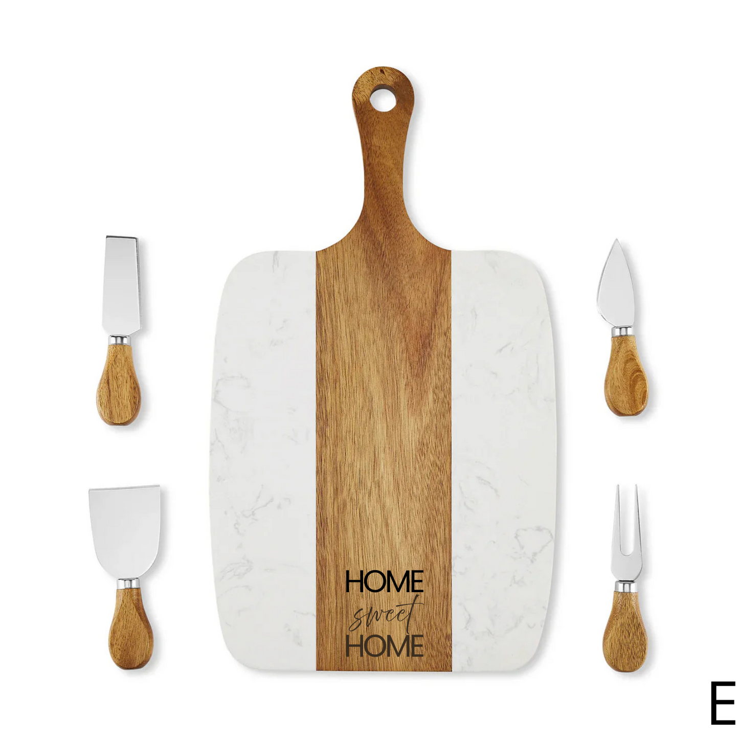 Marble Coaster Set & Serving Board Bundle