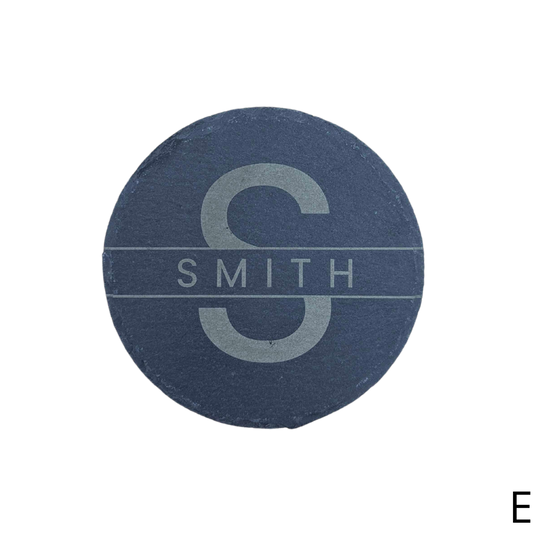 Round Slate Coaster