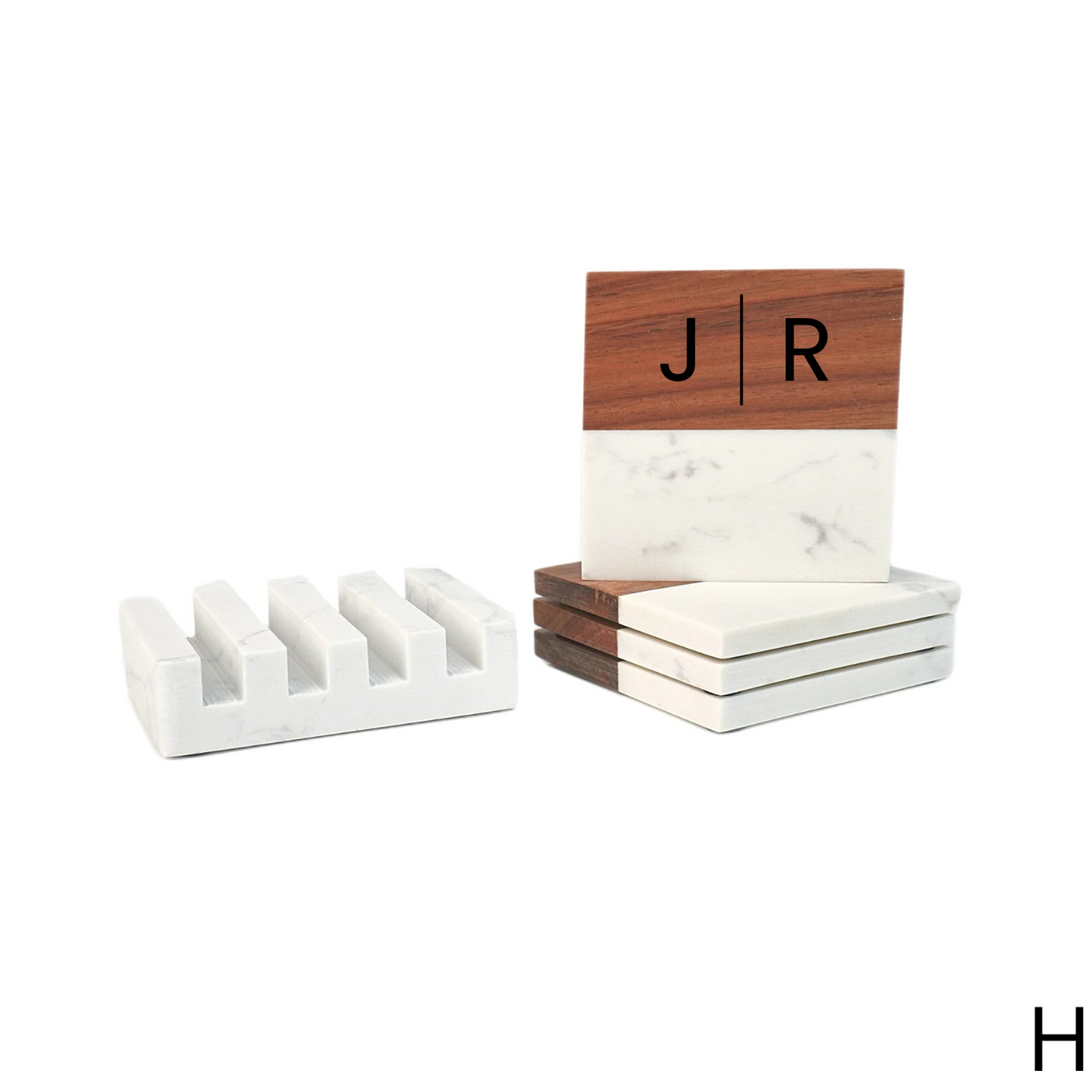 Marble Coaster Set & Serving Board Bundle