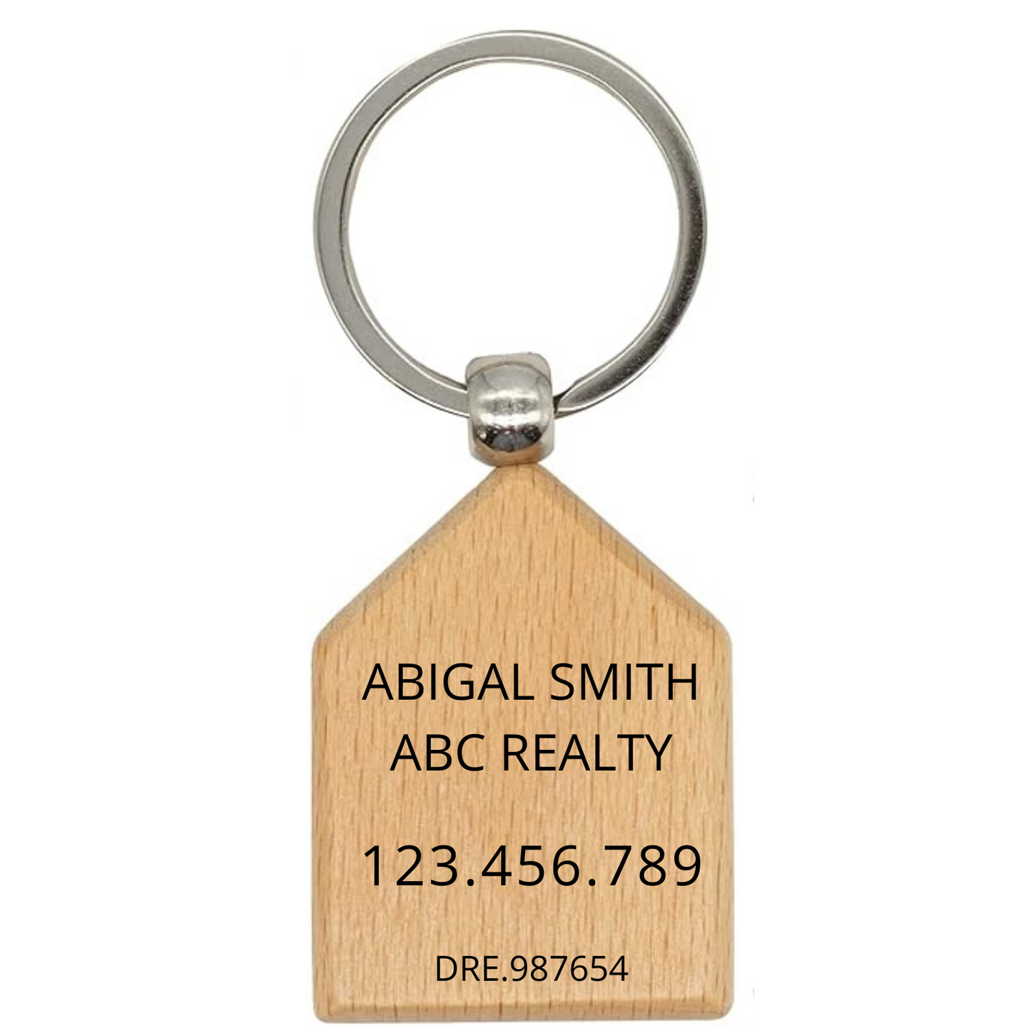 Wood House Keychain (Set of 20)