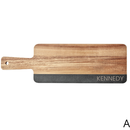 Wood & Slate Servingboard & Coaster Set