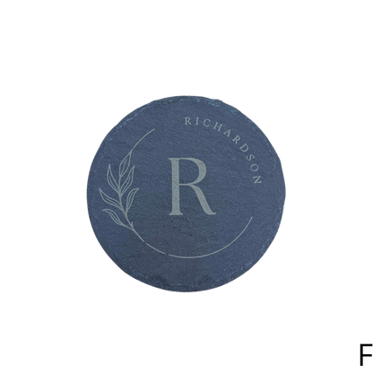 Round Slate Coaster