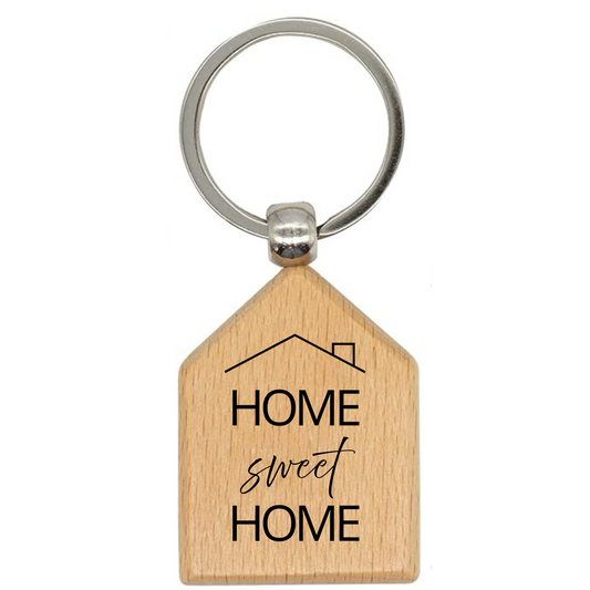 Wood House Keychain (Set of 20)